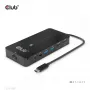 CLUB3D Hub 7-w-1 Type-C z 2x HDMI, 2x USB Gen1 Type-A, 1x RJ45, 1x Audio 3.5mm, 1x USB Gen1 Type-C 100W żeńskie