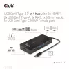CLUB3D Hub 7-w-1 Type-C z 2x HDMI, 2x USB Gen1 Type-A, 1x RJ45, 1x Audio 3.5mm, 1x USB Gen1 Type-C 100W żeńskie