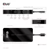 CLUB3D Hub 7-w-1 Type-C z 2x HDMI, 2x USB Gen1 Type-A, 1x RJ45, 1x Audio 3.5mm, 1x USB Gen1 Type-C 100W żeńskie