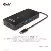 CLUB3D Hub 7-w-1 Type-C z 2x HDMI, 2x USB Gen1 Type-A, 1x RJ45, 1x Audio 3.5mm, 1x USB Gen1 Type-C 100W żeńskie