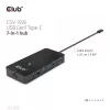 CLUB3D Hub 7-w-1 Type-C z 2x HDMI, 2x USB Gen1 Type-A, 1x RJ45, 1x Audio 3.5mm, 1x USB Gen1 Type-C 100W żeńskie