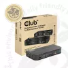 Przełącznik KVM CLUB3D DisplayPort/HDMI dla podwójnego DisplayPort 4K 60Hz