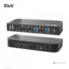 Przełącznik KVM CLUB3D DisplayPort/HDMI dla podwójnego DisplayPort 4K 60Hz