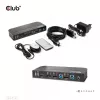 Przełącznik KVM CLUB3D DisplayPort/HDMI dla podwójnego DisplayPort 4K 60Hz