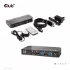 Przełącznik KVM CLUB3D DisplayPort/HDMI dla podwójnego DisplayPort 4K 60Hz