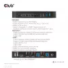Przełącznik KVM CLUB3D DisplayPort/HDMI dla podwójnego DisplayPort 4K 60Hz
