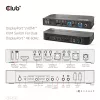 Przełącznik KVM CLUB3D DisplayPort/HDMI dla podwójnego DisplayPort 4K 60Hz