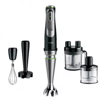 Braun MultiQuick 9 MQ 9195XLI 2 L Blender ręczny 1200 W Czarny, Stal nierdzewna