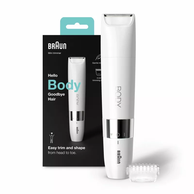 Braun BS1000 mini trymer do ciała, biały