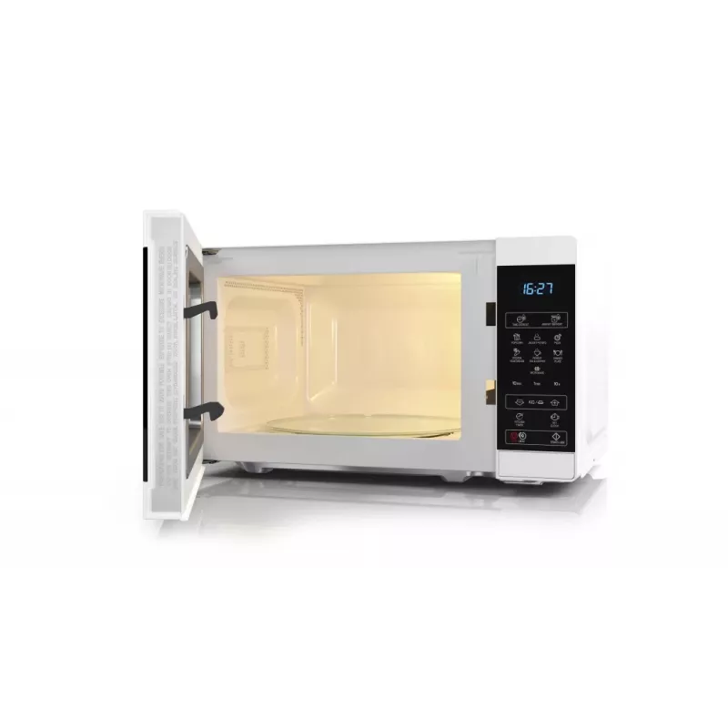 Kuchenka mikrofalowa Sharp YC-MS02E-W Czarna, Biała Mikrofala Solo Blatowa 20 L 800 W
