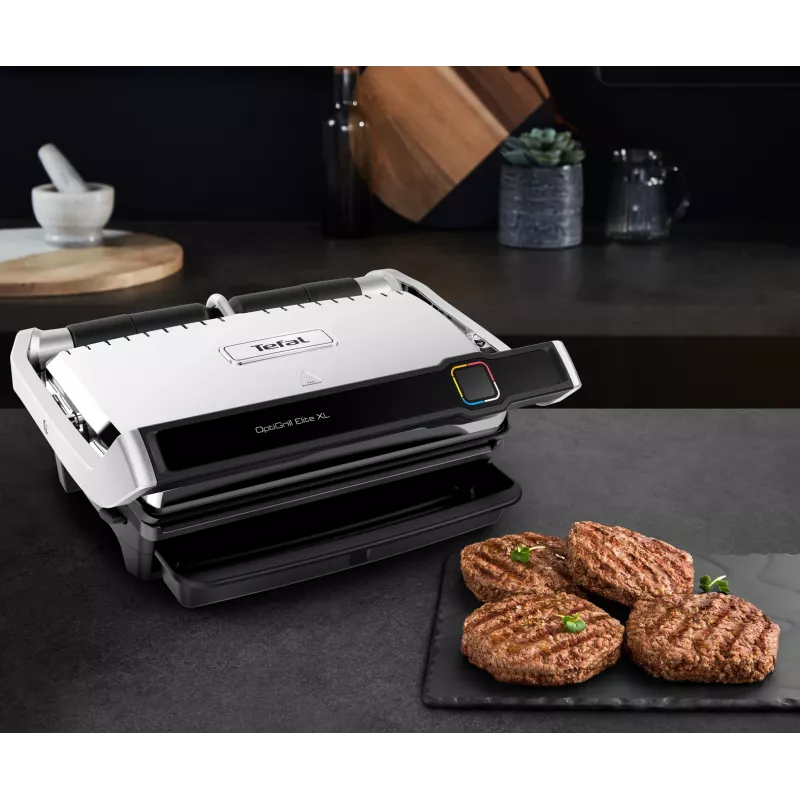 Grill kontaktowy Tefal OptiGrill Elite XL GC760D Stal nierdzewna 2200W