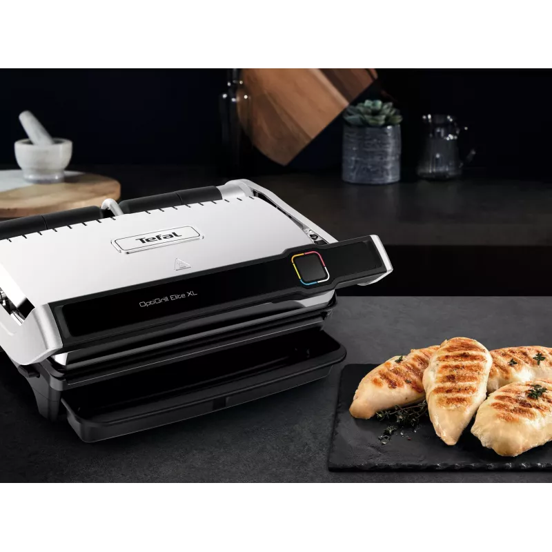 Grill kontaktowy Tefal OptiGrill Elite XL GC760D Stal nierdzewna 2200W