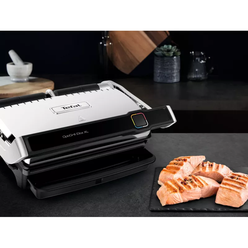 Grill kontaktowy Tefal OptiGrill Elite XL GC760D Stal nierdzewna 2200W