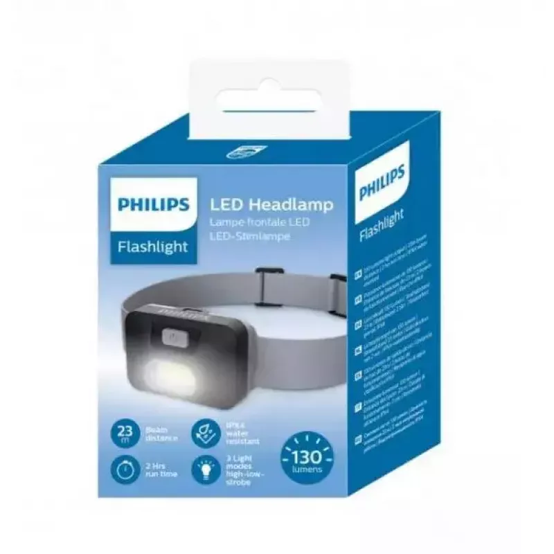 Czołówka Philips SFL1000H/10 czarna — LED, 100 lumenów