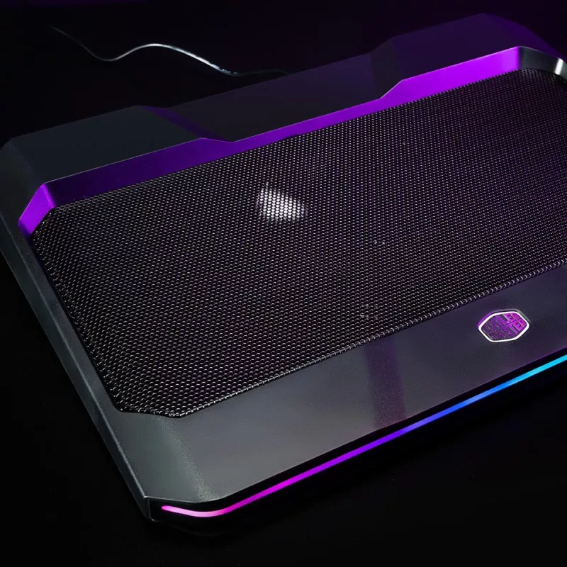 Cooler Master NotePal X150 Spectrum podstawka chłodząca do laptopa do 17 cali, z 4-portowym hubem USB