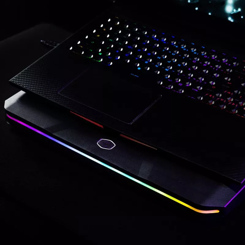 Cooler Master NotePal X150 Spectrum podstawka chłodząca do laptopa do 17 cali, z 4-portowym hubem USB