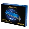 Dysk SSD M.2 ADATA LEGEND 710 512GB NVMe PCIe 3.0 x4, 2400/1000 MB/s, 3D NAND, AES-256, TBW 130