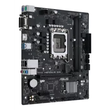 Płyta główna ASUS PRIME H610M-R D4 — Intel H610, LGA 1700, Micro ATX, DDR4, 2 DIMM (do 64 GB), M.2 i SATA III, USB Type-A