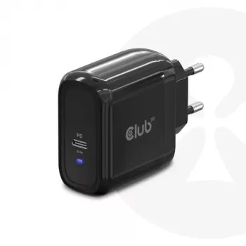 CLUB3D Travel Charger 65W technologia GAN, jeden port USB Type-C, obsługa Power Delivery (PD) 3.0