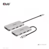CLUB3D 4-portowy hub USB-A do USB-C – szybki transfer 10 Gbps