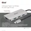 CLUB3D 4-portowy hub USB-A do USB-C – szybki transfer 10 Gbps
