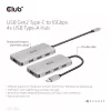 CLUB3D 4-portowy hub USB-A do USB-C – szybki transfer 10 Gbps