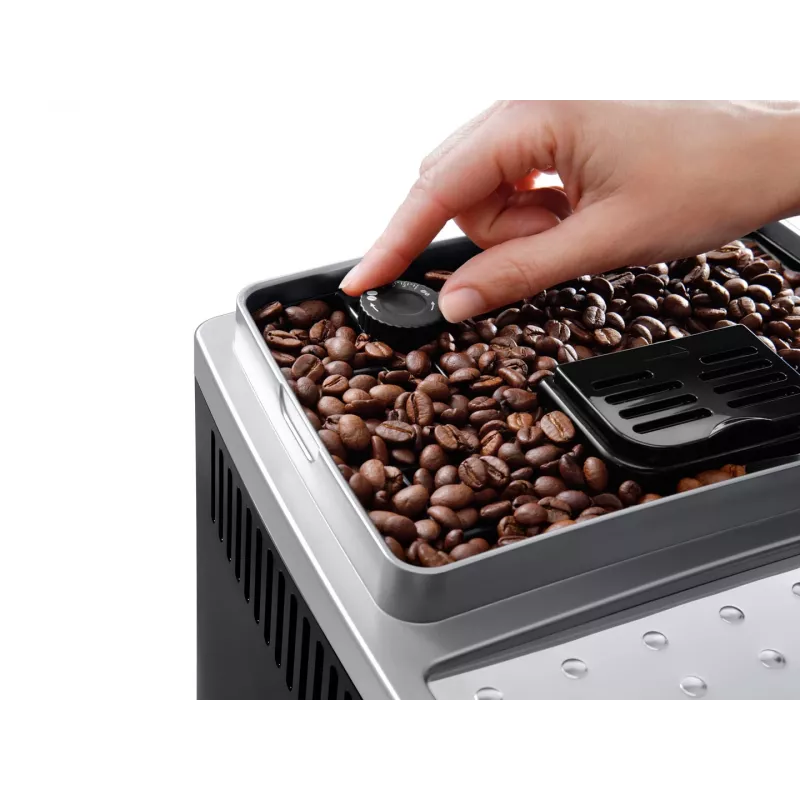 Ekspres do kawy De’Longhi Magnifica S Smart ECAM 250.23.SB — zbiornik na wodę 1,8 l, pojemnik na ziarna 250 g, 15 bar, wbudowany młynek