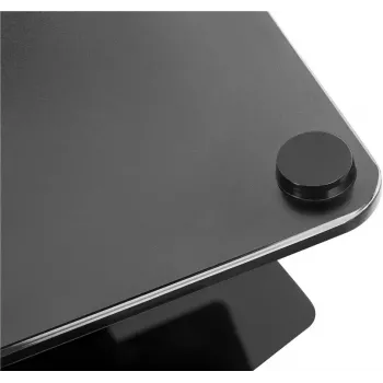 Szafka TV Goobay 58526 Czarna Stal 1 półka 650x400x1458 mm