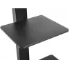 Szafka TV Goobay 58526 Czarna Stal 1 półka 650x400x1458 mm