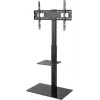 Szafka TV Goobay 58526 Czarna Stal 1 półka 650x400x1458 mm