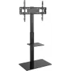 Szafka TV Goobay 58526 Czarna Stal 1 półka 650x400x1458 mm