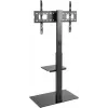 Szafka TV Goobay 58526 Czarna Stal 1 półka 650x400x1458 mm