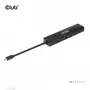 CLUB3D USB Gen1 Type-C, 6-w-1 Hub z HDMI 8K30Hz, 2xUSB Type-A, RJ45 i 2xUSB Type-C, dane i ładowanie PD 100 wat