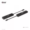 CLUB3D USB Gen1 Type-C, 6-w-1 Hub z HDMI 8K30Hz, 2xUSB Type-A, RJ45 i 2xUSB Type-C, dane i ładowanie PD 100 wat