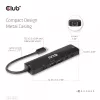 CLUB3D USB Gen1 Type-C, 6-w-1 Hub z HDMI 8K30Hz, 2xUSB Type-A, RJ45 i 2xUSB Type-C, dane i ładowanie PD 100 wat