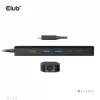 CLUB3D USB Gen1 Type-C, 6-w-1 Hub z HDMI 8K30Hz, 2xUSB Type-A, RJ45 i 2xUSB Type-C, dane i ładowanie PD 100 wat