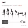 CLUB3D USB Gen1 Type-C/-A to Dual HDMI (4K/30Hz) / VGA (1080/60Hz)