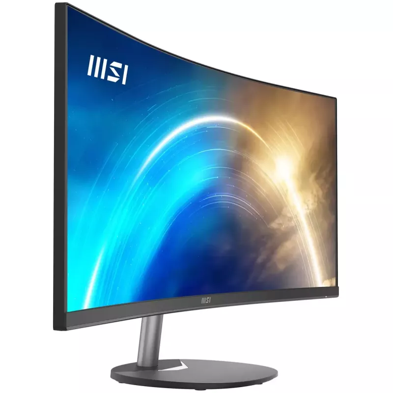 Monitor zakrzywiony MSI Pro MP341CQ 34 cali, 1500R, UWQHD (3440 x 1440), 21:9, 100Hz, VA, 4ms, HDMI, VGA, wbudowane głośniki, przeciwodblaskowy, Anti-Flicker, mniej niebieskiego światła, certyfikat TÜV, VESA, Kensington, czarny