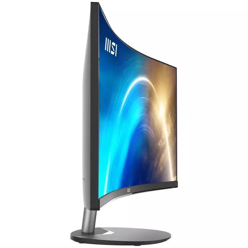Monitor zakrzywiony MSI Pro MP341CQ 34 cali, 1500R, UWQHD (3440 x 1440), 21:9, 100Hz, VA, 4ms, HDMI, VGA, wbudowane głośniki, przeciwodblaskowy, Anti-Flicker, mniej niebieskiego światła, certyfikat TÜV, VESA, Kensington, czarny
