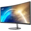 Monitor zakrzywiony MSI Pro MP341CQ 34 cali, 1500R, UWQHD (3440 x 1440), 21:9, 100Hz, VA, 4ms, HDMI, VGA, wbudowane głośniki, przeciwodblaskowy, Anti-Flicker, mniej niebieskiego światła, certyfikat TÜV, VESA, Kensington, czarny