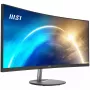 Monitor zakrzywiony MSI Pro MP341CQ 34 cali, 1500R, UWQHD (3440 x 1440), 21:9, 100Hz, VA, 4ms, HDMI, VGA, wbudowane głośniki, przeciwodblaskowy, Anti-Flicker, mniej niebieskiego światła, certyfikat TÜV, VESA, Kensington, czarny