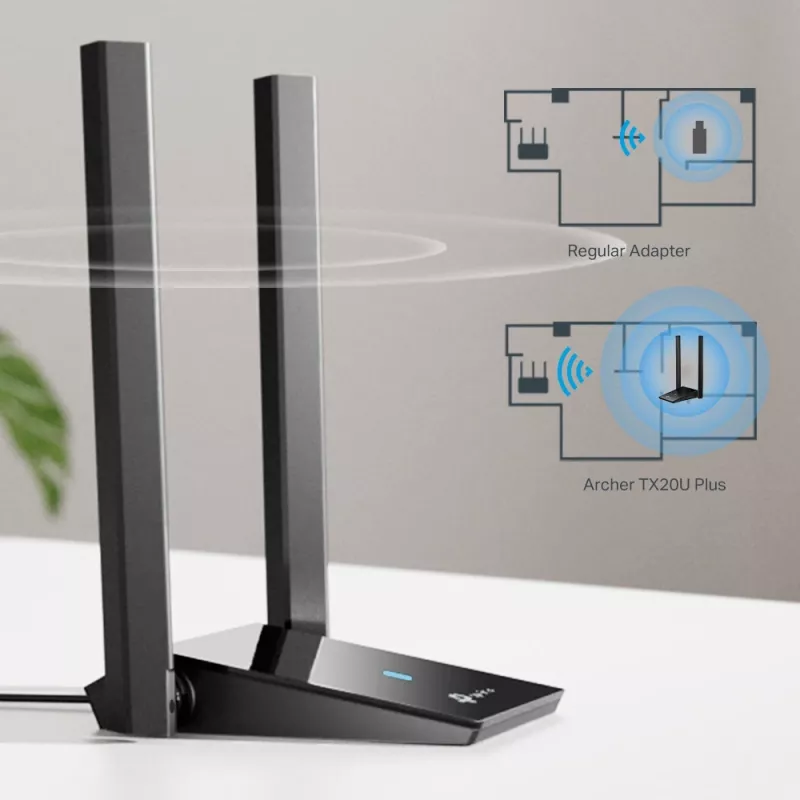 Karta sieciowa bezprzewodowa TP-Link AX1800 Dual Antennas 2,4 GHz 5 GHz Wi-Fi 6