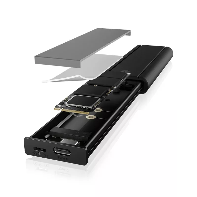 ICY Pudełko IB-1807MT-C31 obudowa SSD Czarny M.2