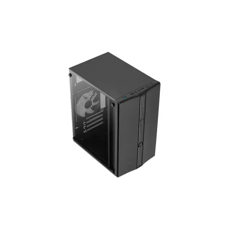 Obudowa Aerocool Evo Mini RGB Micro ATX Mini Tower, czarna, z oknem