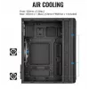 Obudowa Aerocool Evo Mini RGB Micro ATX Mini Tower, czarna, z oknem