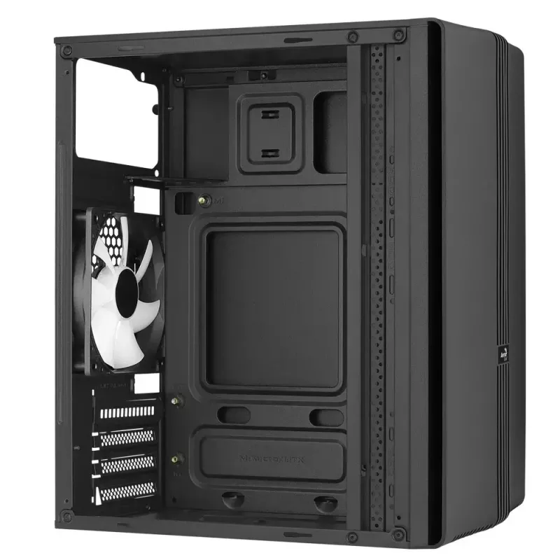 Obudowa Aerocool Evo Mini RGB Micro ATX Mini Tower, czarna, z oknem