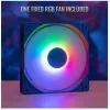 Obudowa Aerocool Evo Mini RGB Micro ATX Mini Tower, czarna, z oknem