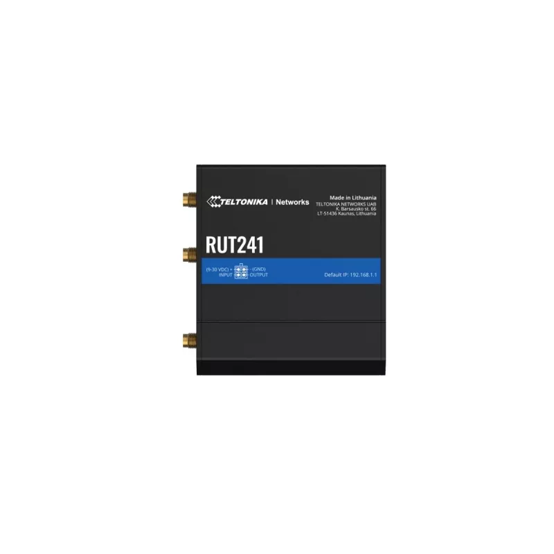 TELTONIKA RUT241 Przemysłowy Router 4G/LTE Wi-Fi 802.11b/g/n 2xRJ45 10/100