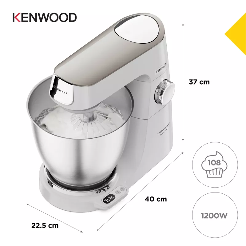 Robot kuchenny Kenwood Titanium Chef Baker XL 1200 W 7 L Biały z wagą wbudowaną