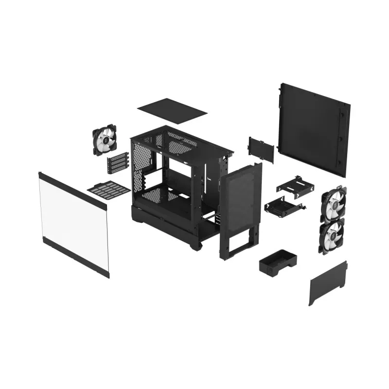 FRACTAL DESIGN Fractal Design Pop Mini Air RGB Czarny Tg Clear Tint